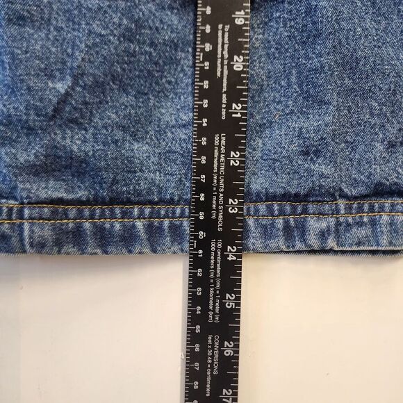 Don’t Mess With Texas Denim Jacket Women L Blue Western Boho Aztec Embroidered - Picture 11 of 15